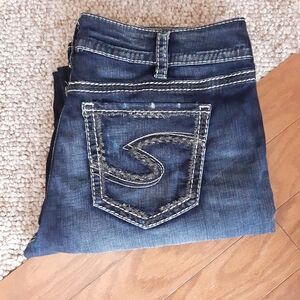 Silver Suki Straight Jeans size 34